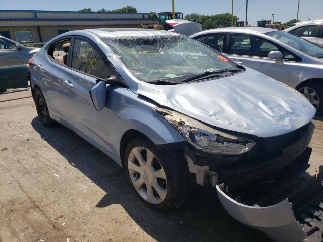 KMHDH4AE1BU091315 - 2011 HYUNDAI ELANTRA GLS BLUE photo 1