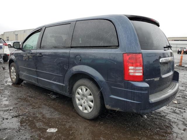 2A8HR44H28R628250 - 2008 CHRYSLER TOWN & COU LX BLUE photo 2