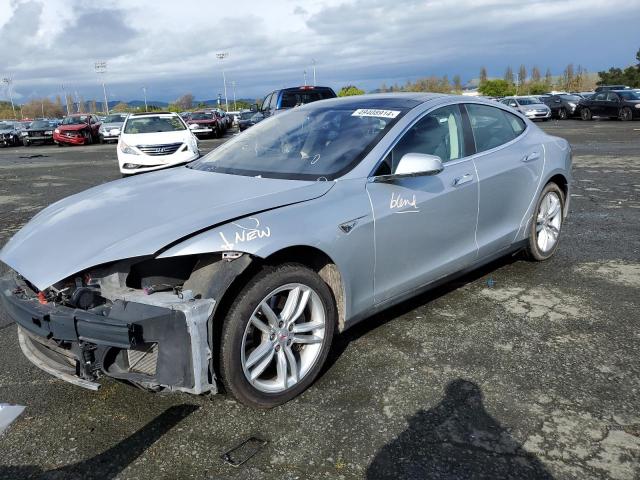 5YJSA1DN2DFP06069 - 2013 TESLA MODEL S ვერცხლისფერი ფოტო 1