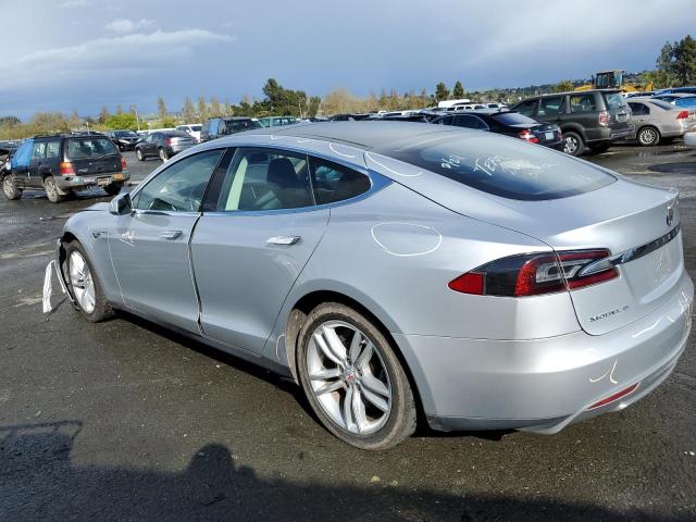 5YJSA1DN2DFP06069 - 2013 TESLA MODEL S ვერცხლისფერი ფოტო 2