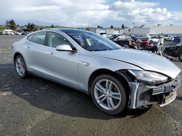 5YJSA1DN2DFP06069 - 2013 TESLA MODEL S SILVER photo 4