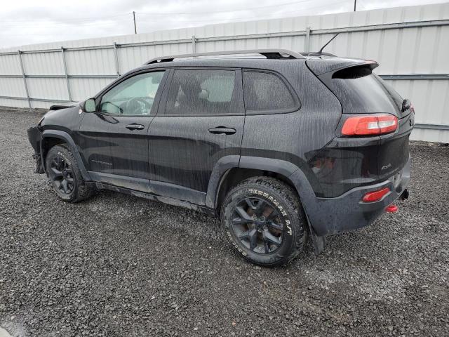 1C4PJMBS3FW702174 - 2015 JEEP CHEROKEE TRAILHAWK BLACK photo 2
