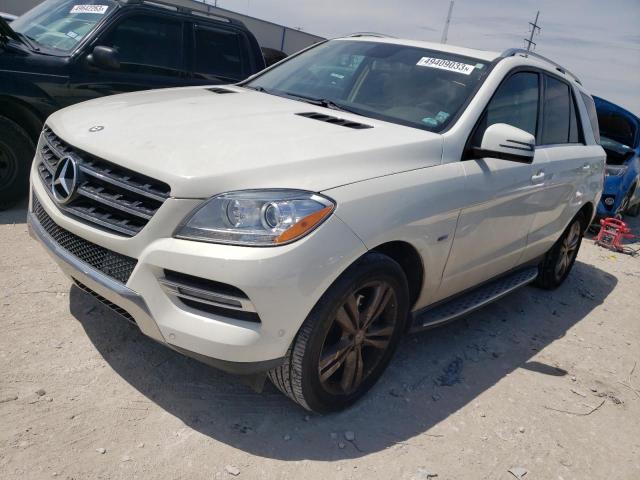 4JGDA5HB1CA062986 - 2012 MERCEDES-BENZ ML 350 4MATIC WHITE photo 1