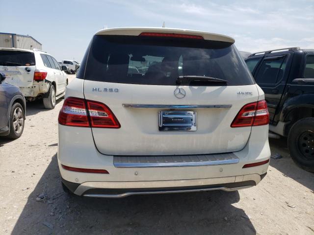 4JGDA5HB1CA062986 - 2012 MERCEDES-BENZ ML 350 4MATIC WHITE photo 6