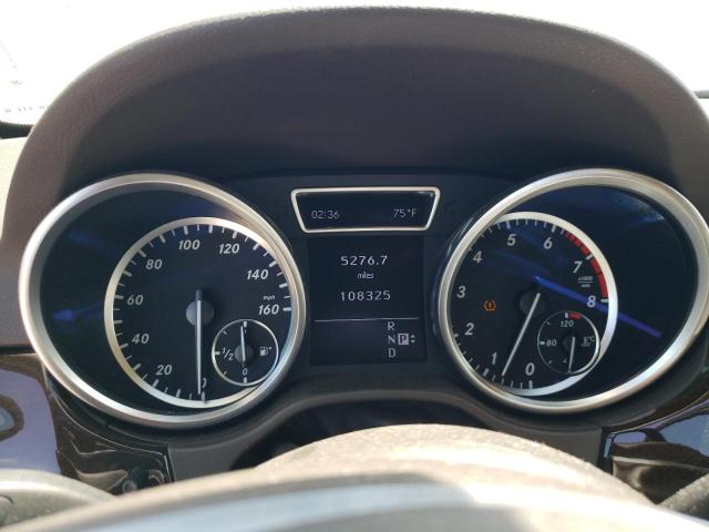 4JGDA5HB1CA062986 - 2012 MERCEDES-BENZ ML 350 4MATIC WHITE photo 9