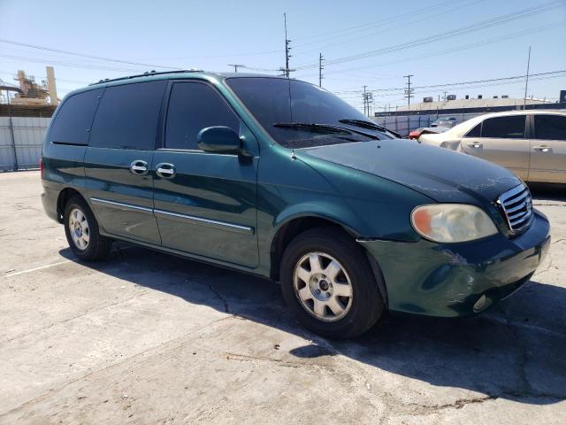 KNDUP131926115302 - 2002 KIA SEDONA EX GREEN photo 4