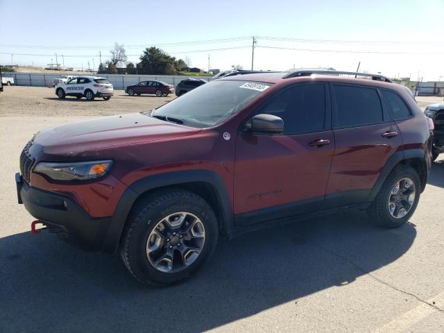 1C4PJMBX8KD283045 - 2019 JEEP CHEROKEE TRAILHAWK BURGUNDY photo 1