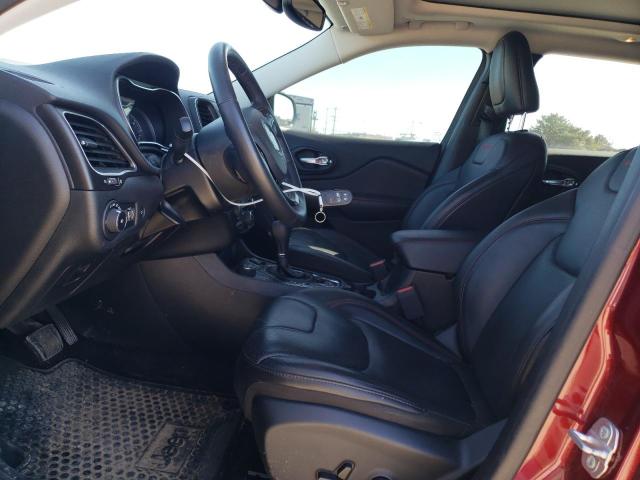 1C4PJMBX8KD283045 - 2019 JEEP CHEROKEE TRAILHAWK BURGUNDY photo 7