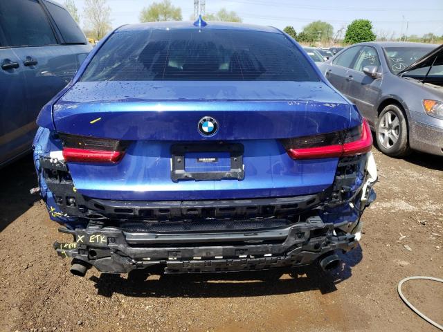 WBA5R7C00LFH76842 - 2020 BMW 330XI BLUE photo 6