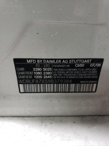 WDBUF87X59B379384 - 2009 MERCEDES-BENZ E 350 4MATIC WHITE photo 13