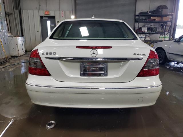 WDBUF87X59B379384 - 2009 MERCEDES-BENZ E 350 4MATIC WHITE photo 6