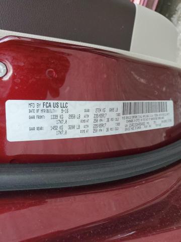 2C4RC1EGXHR564833 - 2017 CHRYSLER PACIFICA TOURING L PLUS RED photo 13