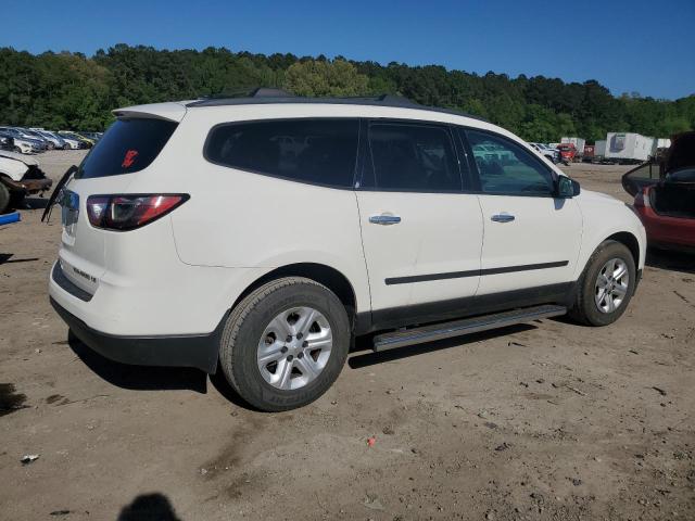 1GNKRFKDXEJ261873 - 2014 CHEVROLET TRAVERSE LS WHITE photo 3