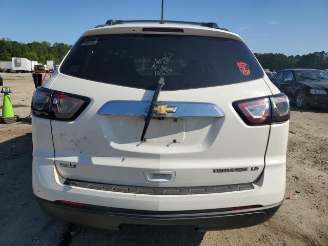 1GNKRFKDXEJ261873 - 2014 CHEVROLET TRAVERSE LS WHITE photo 6