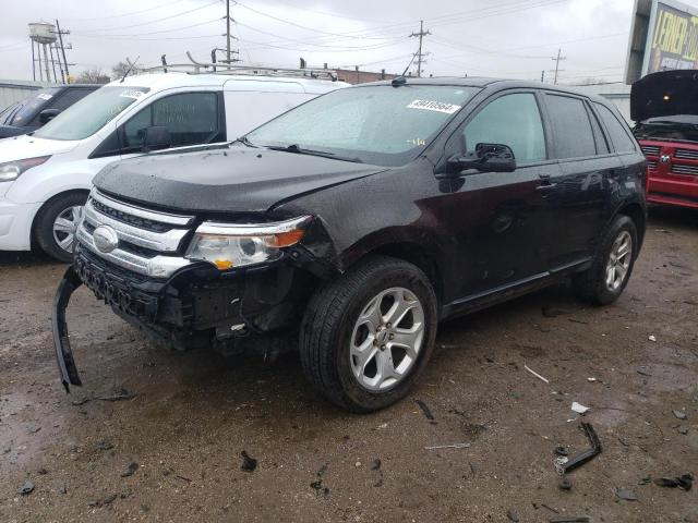 2FMDK3JC8DBC57431 - 2013 FORD EDGE SEL BLACK photo 1