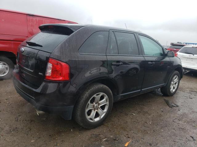 2FMDK3JC8DBC57431 - 2013 FORD EDGE SEL BLACK photo 3