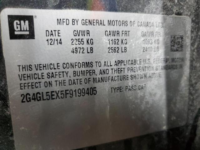 2G4GL5EX5F9199405 - 2015 BUICK REGAL 灰色 照片 12