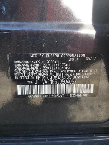 JF1VA2N66J9804057 - 2018 SUBARU WRX STI GRAY photo 13