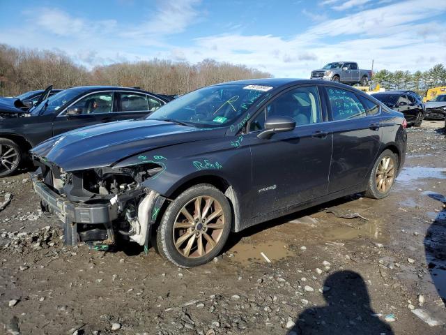 3FA6P0LUXHR136657 - 2017 FORD FUSION SE HYBRID GRAY photo 1