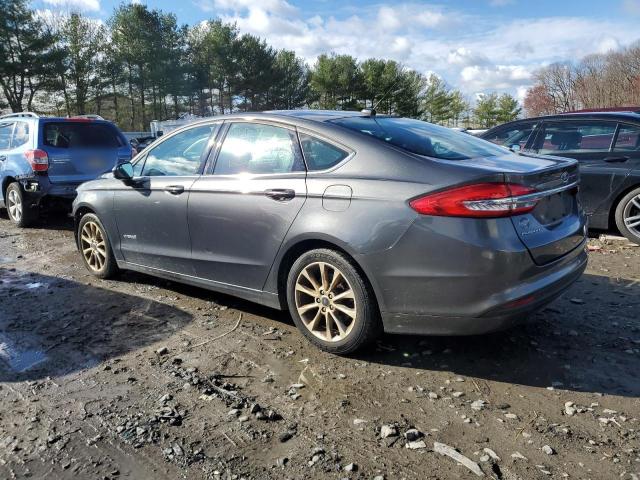 3FA6P0LUXHR136657 - 2017 FORD FUSION SE HYBRID GRAY photo 2