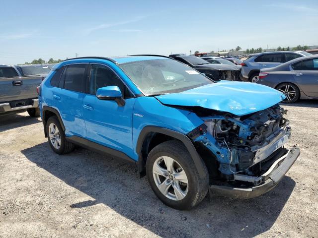 2T3R6RFV1MW006498 - 2021 TOYOTA RAV4 XLE BLUE photo 4