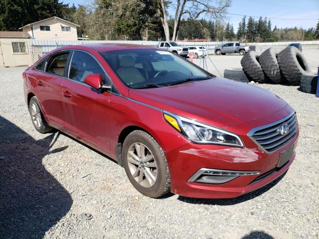 5NPE24AF1FH147840 - 2015 HYUNDAI SONATA SE RED photo 4