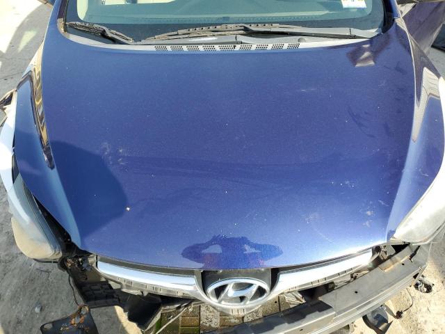 5NPDH4AE6EH490837 - 2014 HYUNDAI ELANTRA SE BLUE photo 11