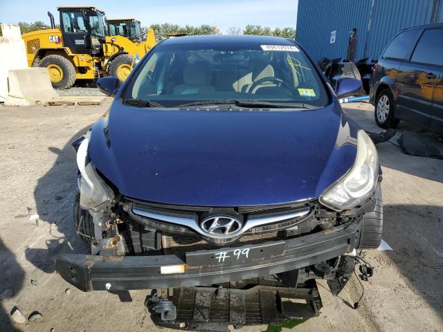 5NPDH4AE6EH490837 - 2014 HYUNDAI ELANTRA SE BLUE photo 5