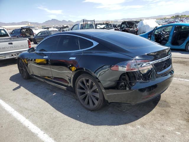 5YJSA1E24HF206876 - 2017 TESLA MODEL S შავი ფოტო 2