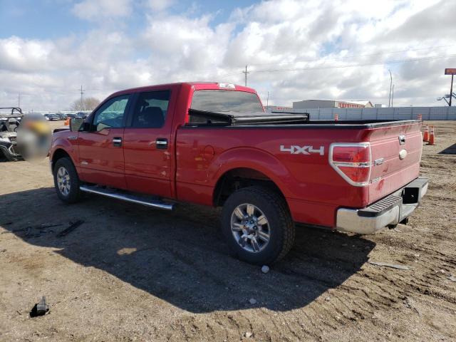 1FTFW1ET4BKE02340 - 2011 FORD F150 SUPERCREW MAROON photo 2