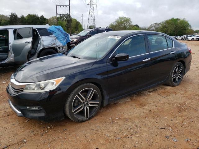 1HGCR2F5XGA246142 - 2016 HONDA ACCORD SPORT BLACK photo 1