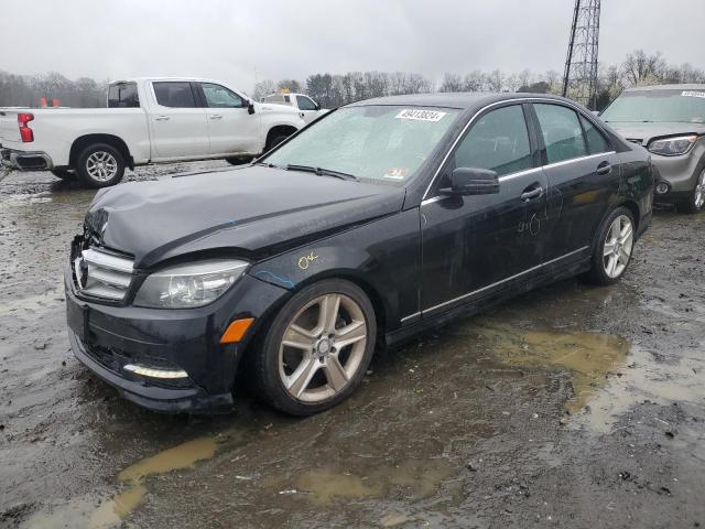 WDDGF8BB3BR163580 - 2011 MERCEDES-BENZ C 300 4MATIC BLACK photo 1