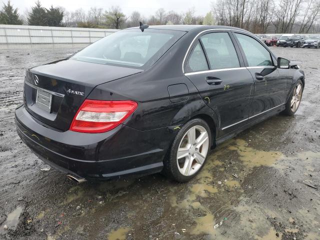 WDDGF8BB3BR163580 - 2011 MERCEDES-BENZ C 300 4MATIC BLACK photo 3