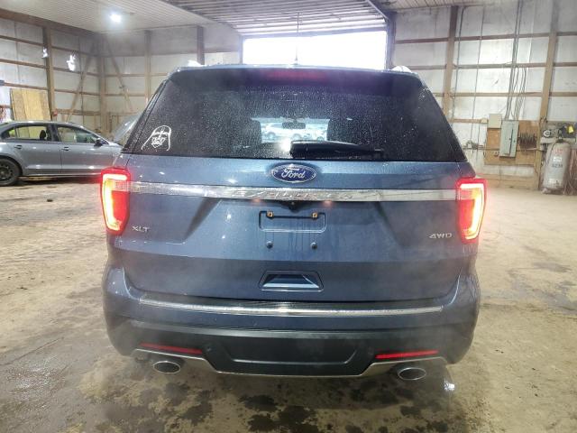 1FM5K8D84JGB05630 - 2018 FORD EXPLORER XLT BLUE photo 6