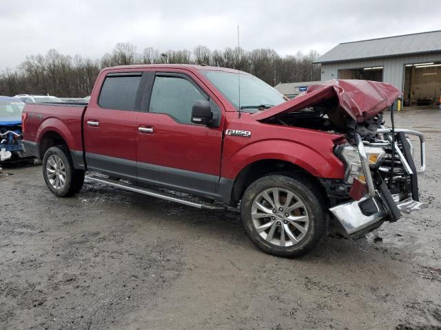 1FTEW1EF1GFC25221 - 2016 FORD F150 SUPERCREW BURGUNDY photo 4