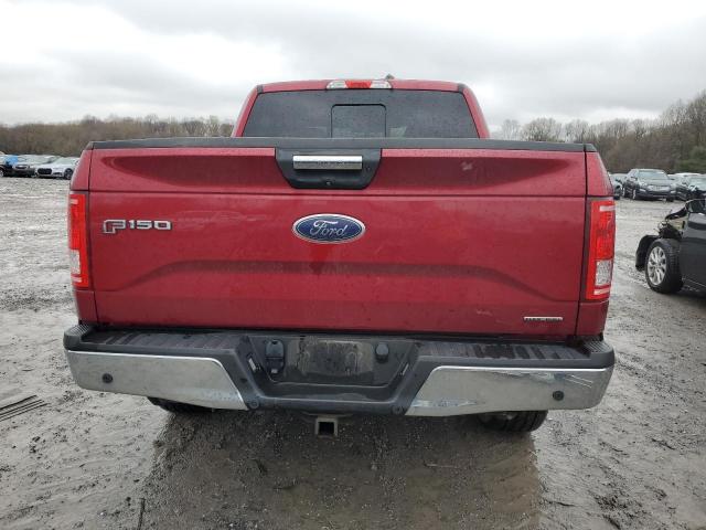 1FTEW1EF1GFC25221 - 2016 FORD F150 SUPERCREW BURGUNDY photo 6