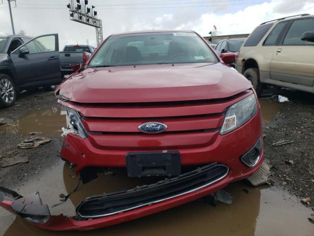 3FAHP0CG2AR201686 - 2010 FORD FUSION SEL RED photo 5