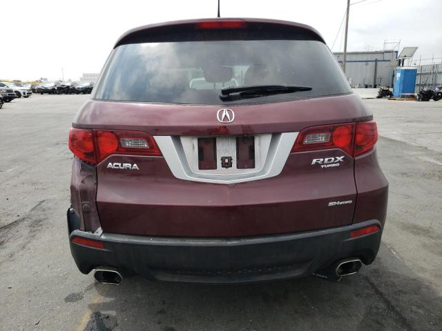 5J8TB1H51AA002835 - 2010 ACURA RDX TECHNOLOGY BURGUNDY photo 6