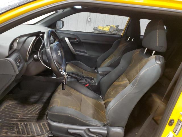 JTKJF5C74C3024810 - 2012 TOYOTA SCION TC YELLOW photo 7