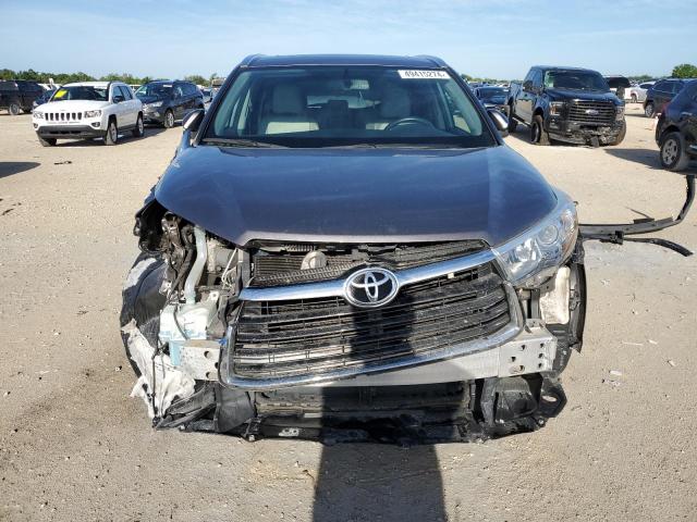 5TDKKRFHXFS097234 - 2015 TOYOTA HIGHLANDER XLE GRAY photo 5