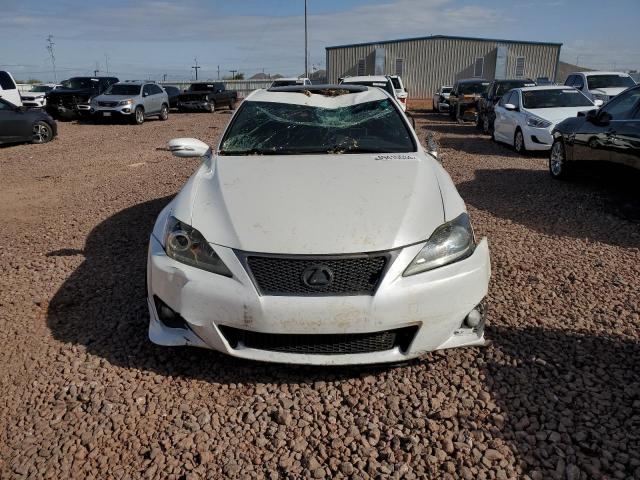 JTHBF5C23B5145183 - 2011 LEXUS IS 250 WHITE photo 5