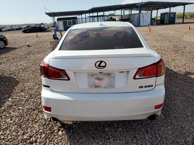 JTHBF5C23B5145183 - 2011 LEXUS IS 250 WHITE photo 6