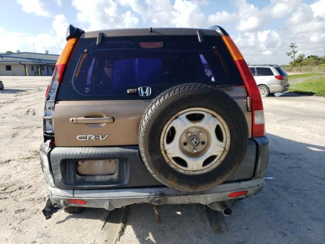 JHLRD68492C018684 - 2002 HONDA CR-V LX TAN photo 6