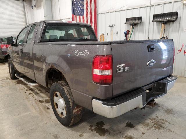 1FTRX14W76KC91844 - 2006 FORD F150 GRAY photo 2