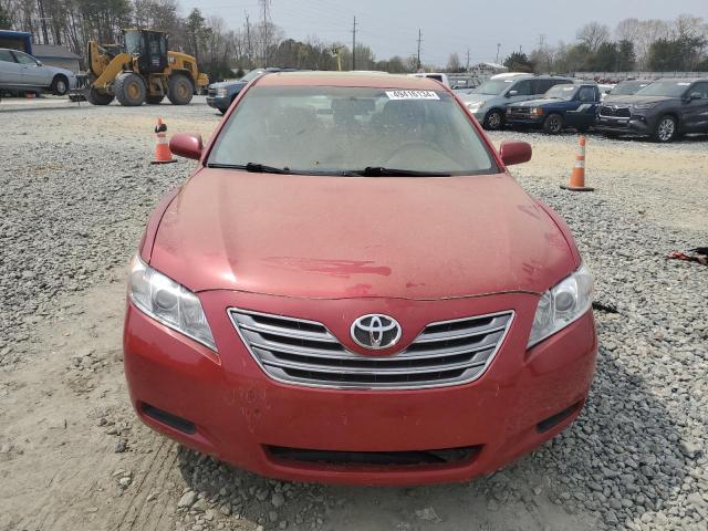 4T1BB46K37U004920 - 2007 TOYOTA CAMRY HYBRID RED photo 5