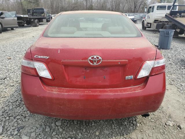 4T1BB46K37U004920 - 2007 TOYOTA CAMRY HYBRID RED photo 6