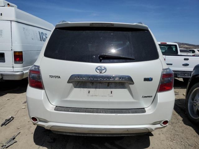 JTEEW44A292033044 - 2009 TOYOTA HIGHLANDER HYBRID LIMITED WHITE photo 6