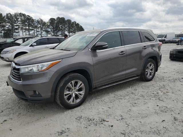 5TDJKRFH0FS091275 - 2015 TOYOTA HIGHLANDER XLE GRAY photo 1