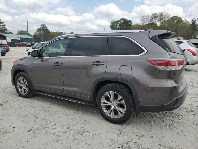 5TDJKRFH0FS091275 - 2015 TOYOTA HIGHLANDER XLE GRAY photo 2