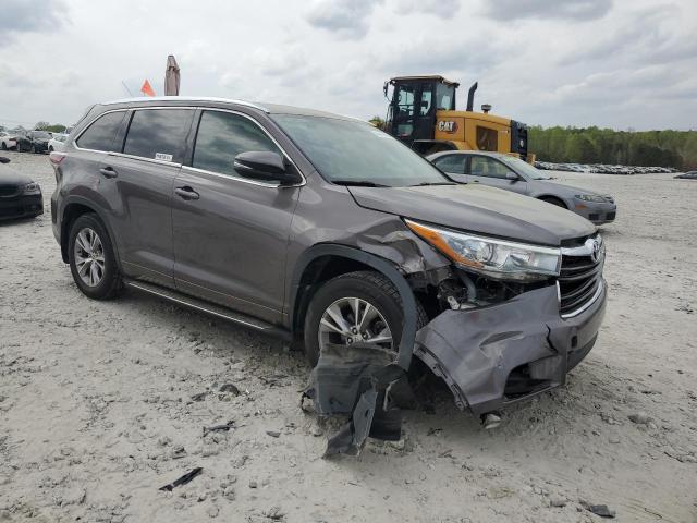 5TDJKRFH0FS091275 - 2015 TOYOTA HIGHLANDER XLE GRAY photo 4